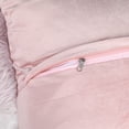 thumbnail image 4 of REGALWOVEN Fuzzy Throw Pillow Covers Soft Warm Faux Fur Square Velvet Gradient Decorative Pillowcase Pink 18' x 18', 4 of 6