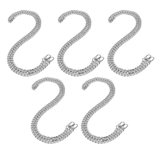 Cadena para Monedero 5 Piezas Cadenas de Bordillo de Metal de 1 M Correa para Bolso Accesorios Mini Pochette Cadena de Bordillo Plana de Metal ANGGREK Otros