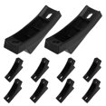 thumbnail image 2 of Boat Shaped Non Slip Furniture Pads 10pcs Plastic Chair Leg Protectors for Floor Scratch & Noise Reduction, Suitable for Office Chairs with Iron, 2 of 4