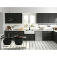 thumbnail image 5 of White Fireclay 33 in. Single Bowl Farmhouse Apron Workstation Kitchen Sink with Accessories, 5 of 17