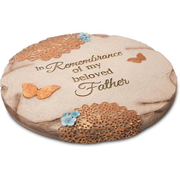 Pavilion Gift Company Light Your Way Memorial Garden Stone, 10-Inch, Beloved Father