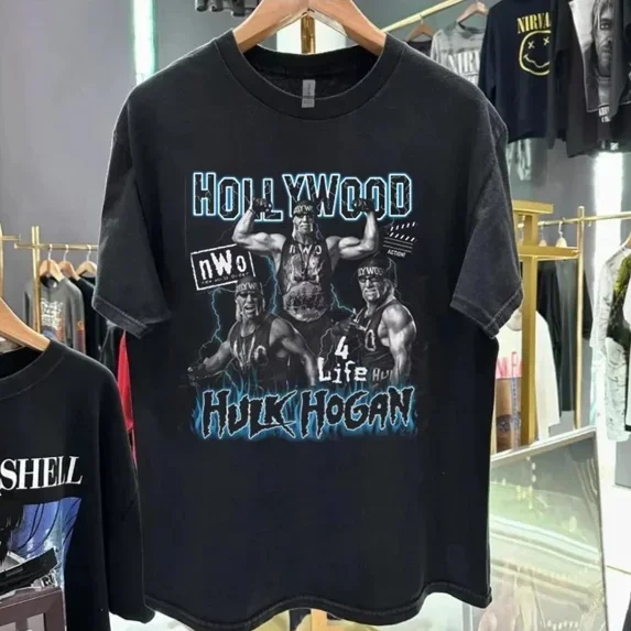 Hulk Hogan T-shirt black All size gift tee shirt