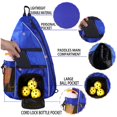 thumbnail image 4 of LLYWCM Sling Bag | Pickleball Bag - Reversible Crossbody Sling Backpack for Pickleball Paddles, Tennis, Pickleball Racket and Travel for Women Men (Blue), 4 of 4