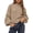Khaki, variant on BTFBM Sweaters for Women Fall Crew Neck Lantern Long Sleeve Oversized Sweater Casual Knit Winter Pullover Tops
