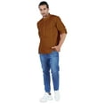 thumbnail image 2 of Atasi Indian Mens Henley Shirt Long Sleeve Casual Mandarin Collar Short Kurta, 2 of 7