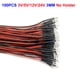 thumbnail image 1 of 20-1000pcs 3mm 5mm 10mm LED Pre-wired water clear 3V 5V 12V Red Green Blue white RGB UV light-emitting diode with Plastic Holder, 1 of 5