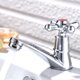 thumbnail image 5 of Chrome Twin Basin & Sink Taps Hot And Cold Pair Tap Traditional Water Faucet, 5 of 10