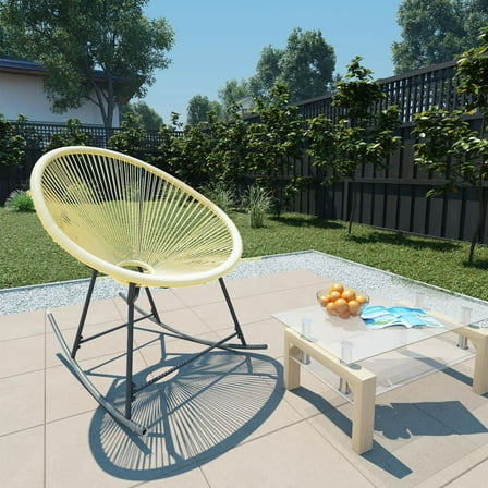Outdoor Acapulco Chair Rattan Beige