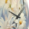 thumbnail image 3 of Designart "Minimalism Daisy expression II" Landscapes Oversized Wall Clock, 3 of 5