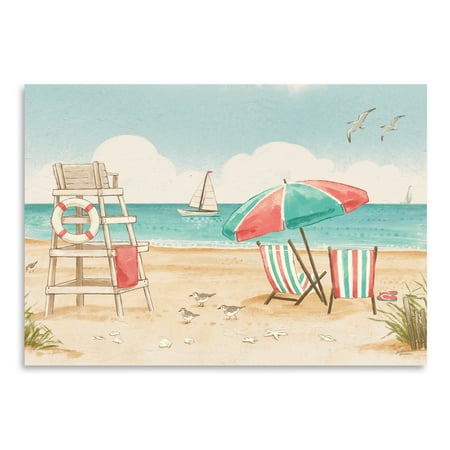 UPC: 0686457544726 | Americanflat Beach Time I Crop by Janelle Penner Poster Art Print Print