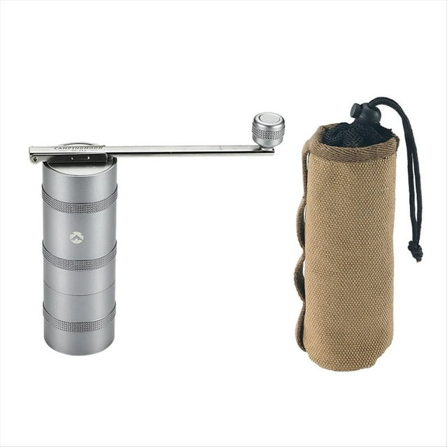 CC-152 Molinillo de Café Manual para Acampar Al Aire Libre, con Manivela y Núcleo de Molienda de Acero Inoxidable.