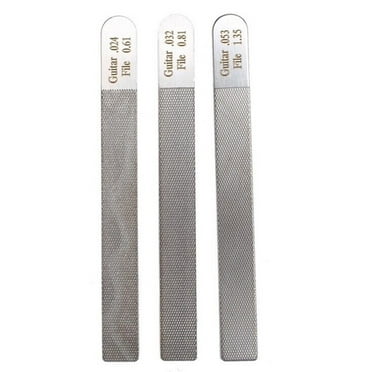 3Pcs Steel Guitar Nut Files Fret Crowning Slot Filing Luthier Repairing Tool Kit