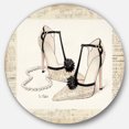 thumbnail image 1 of Designart 'Glamorous Black Diamond Stiletto II' Art Mural en Métal - Disque de 36, 1 of 5