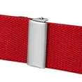thumbnail image 4 of Buyless Fashion Leather End 2 Pack Suspenders for Men - 48" Elastic Adjustable Straps 1" - Y Shape - 5138-2-Red, 4 of 7
