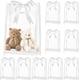 thumbnail image 1 of Bolsa de Regalo de Transparente 12 Piezas, Bolsa de Flores PP Reutilizable con Cinta para Bodas, Novias, Cumpleaños, Baby Shower, Fiesta, 7x10x3.15in (Blanco), 1 of 4