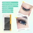 thumbnail image 3 of NAGARAKU 5D W Eyelash W Shape Premade Fans Eyelash Extensions Matte Black 0.07D11, 3 of 9