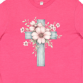 thumbnail image 4 of Inktastic Easter Cross Floral Youth T-Shirt, 4 of 5