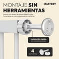 thumbnail image 4 of SAYCHEESE Puerta de Seguridad para Beb&eacute;s y Perros - Reja Ajustable 73 cm, Altura 85 cm, Doble Seguridad, Instalaci&oacute;n R&aacute;pida para Mascotas y Ni&ntilde;os, 4 of 9
