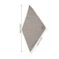 thumbnail image 7 of OUNONA Khaki Replacement Umbrella Canopy Top with Windproof Polyester Cover for Outdoor Patio, 7 of 7
