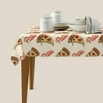 thumbnail image 5 of Cute Pizza Food Waterproof Tablecloth for Kitchen Dinning Room Decor Picnic Birthday Party,Funny Table Cloth Outdoor Indoor Table Cover, Rectangle 60x84in, 5 of 5