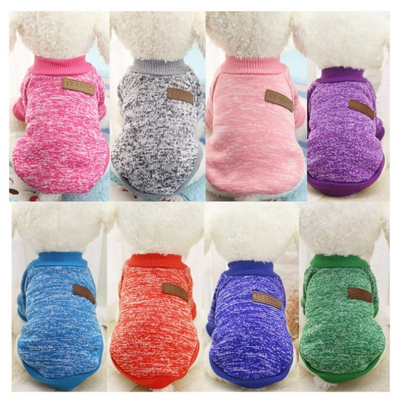 Pet Dog Clothes Knitwear Dog Sweater Soft Thickening Warm Pup Dogs Shirt Winter Puppy Sweater for Dogs