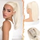 thumbnail image 1 of Yanonmyfd Black Straight Drawstring Ponytail Extension - 28 Inch Long Straight Drawstring Ponytail Extension Natural Looking Fluffy Soft Synthetic Cheer Posh Pony Tails Hairpieces Daily Party, 1 of 38