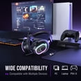 thumbnail image 4 of FIFINE Wired Gaming Headset with Noise Canceling Mic, USB Gamer Headphone for PC Computer, PS5/PS4 with RGB Control, 7.1 Sound, Chat/Game Balance H13, 4 of 10
