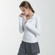 thumbnail image 5 of Traje de yoga para correr, camiseta deportiva de manga larga con media cremallera, camiseta ajustada adelgazante de secado rápido, fina, 5 of 6