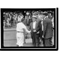 thumbnail image 2 of Historic Framed Print, BASEBALL, PROFESSIONAL. CHAMP CLARK SHAKING HANDS WITH CLARK GRIFFITH, 17-7/8" x 21-7/8", 2 of 9