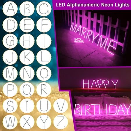 

WNG LED Neon Lights Alphanumeric LED Decoration Lights LED Sign Modeling Lights for Decorating Weddings Parties and Christmas Valentine s Day