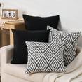 thumbnail image 5 of SUSIELADY Throw Pillow Covers Set of 4, 18"x18" Linen Decorative Square Couch Sofa Cushions, Accent Home Decor, Living Room, Bedroom, Chair, Black, 5 of 7