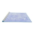 thumbnail image 2 of Ahgly Company Machine Washable Indoor Round Persian Blue Traditional Area Rugs, 6' Round, 2 of 4