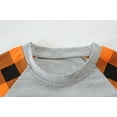 thumbnail image 4 of POPTEM Toddler Boys Halloween Shirts Long Sleeve Cotton Pumpkin Graphic Tees Gray 4T, 4 of 7