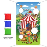 Hot Party Games Banner Carnival Games Toys Circus Clown Throwing Game Outdoor Toy Safe Tossing Throwing Play Bean Bags CIRCUS CLOWN