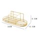 thumbnail image 3 of Wall Mounted Bathroom Razors Storage Rack Cosmetics Space Saving Stand Ventilated Iron Home Toothpaste Toothbrush Holder, 3 of 5