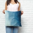 thumbnail image 2 of Blue Ombre Pillow Covers 20x20 Inch Decorative Throw Pillow Cover, Coastal Beach Modern Abstract Art Sofa Pillowcases Accent Cushion Case Home Decor Bedroom Living Room, 2 of 6