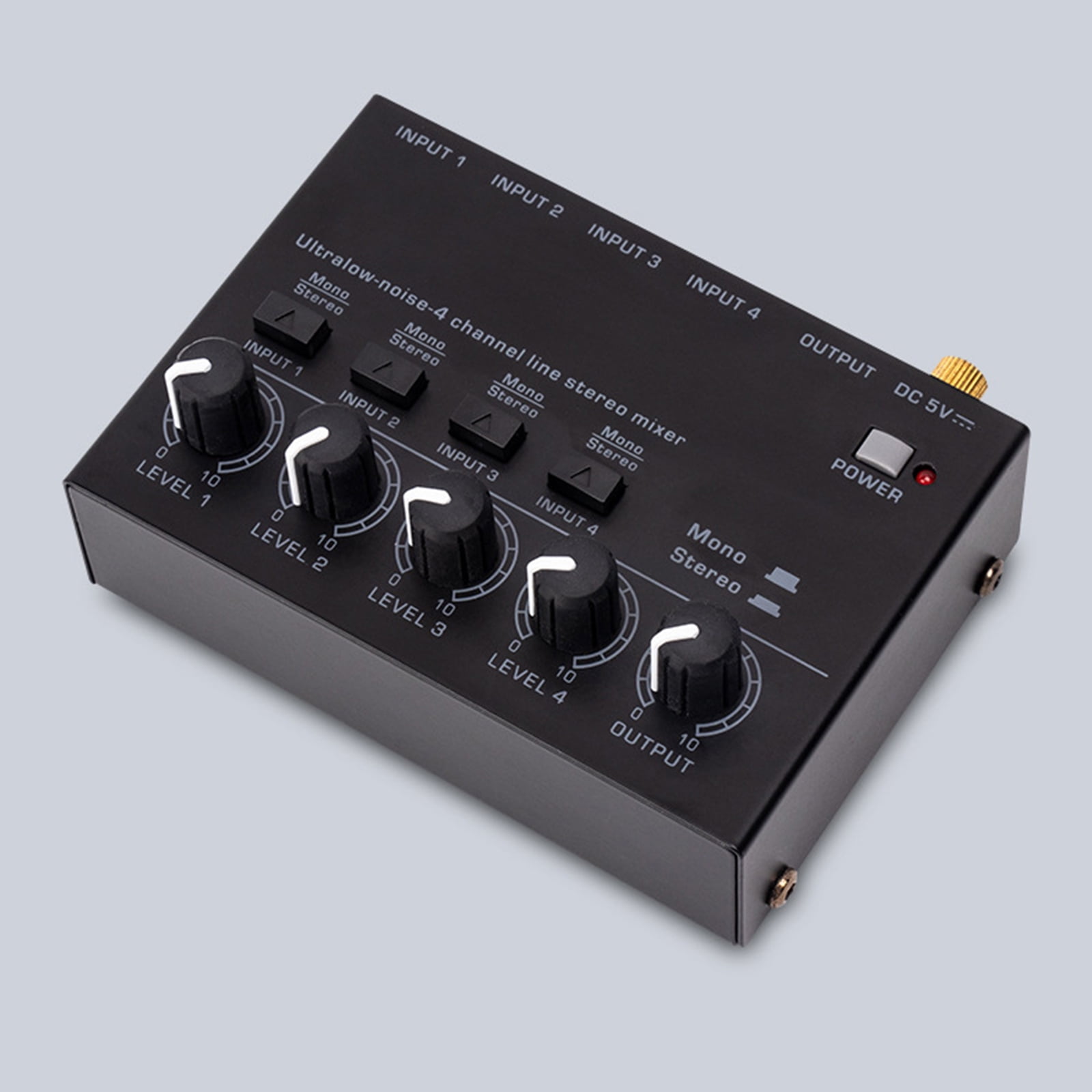 Stereo Four-way Stereo Audio Mixer Stereo Sound Mixer Signal Amplifiers