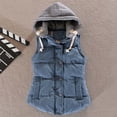 thumbnail image 2 of CEHVOM Manteau Sans Manches Décontracté pour Femmes avec Fermetures Éclair Solides et Chaud, 2 of 4