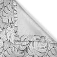thumbnail image 4 of Ambesonne Black and White Window Valance, Palm Leafage, 54" X 18", Black White, 4 of 5