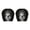 B, variant on Gytml Halloween Themed Car Headrest Covers 2PCS Soft Stretch Dark Art Face Auto Head Pillow Covers For Most Vehicle Seats Decor(B-11.02"X10.24")