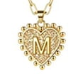 thumbnail image 2 of Necklace Double Paperclip Chain 26 Love Letters Gold Necklace Women Necklace Jewelry Choker Necklace Necklaces Sparkly Necklace Chain Jewerly Fashion Minimalist Party Prom Accessories for Women, 2 of 2