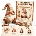 thumbnail image 1 of HWRETIE Diy Patchwork Gnome Kit,Craft Your Own Gnome,Complete Sewing Set for Home Decor,Festive Holiday Gift, 1 of 7