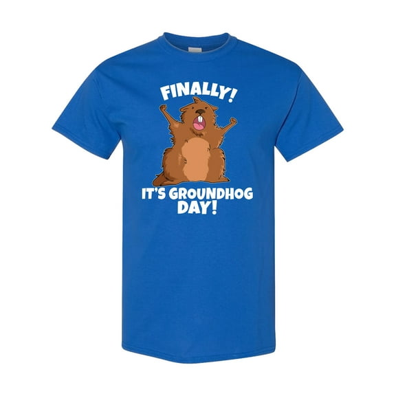 Inktastic Finally It's Groundhog Day T-Shirt