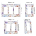 thumbnail image 2 of Yayeee Rocker Switch Wall Plate 3-Gang 6.5"x4.6" Home Decorative Outlet Cover, Purple Flower Pattern, 2 of 6