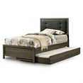 thumbnail image 2 of FOA Livorn 3-Piece Gray Wood Bedroom Set - Twin + Nightstand + Trundle, 2 of 8