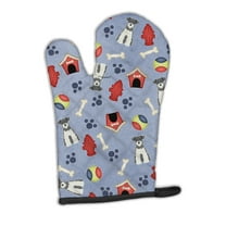Dog House Collection Miniature Schanuzer Salt and Pepper Oven Mitt