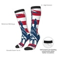 thumbnail image 4 of Naloa fisherman fishing with USA flag Knee Socks, High Socks Long Stretchy Sock Women Knee High Stocking, Long Socks for Women, 4 of 6