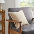 thumbnail image 3 of Mainstays Faux Suede Decorative Square Throw Pillow with Flange, 18" x 18", Brownstone, 3 of 4