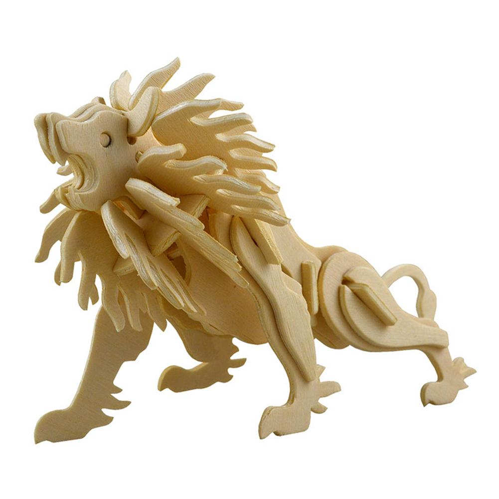 3D ThreeDimensional Puzzle Handmade Wooden Puzzle Model Toy Home