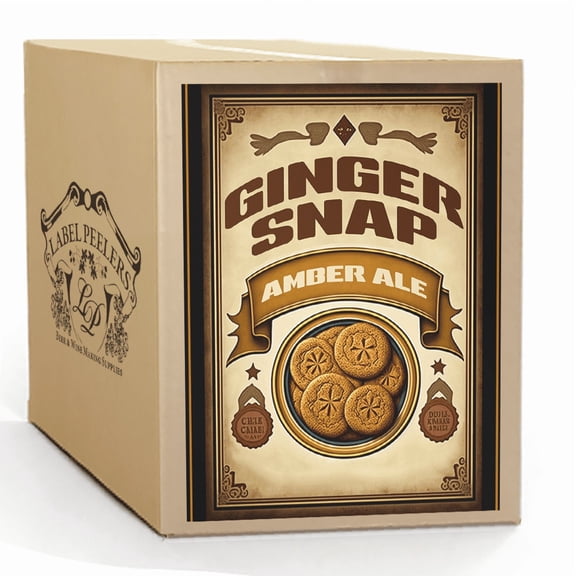 Label Peelers Ginger Snap Amber Ale Beer Kit